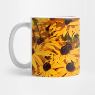 A Bed of Black-Eyed Susans / Rudbeckias in the Summer Sun Mug